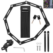 Fahrrad Schloss Faltschloss + Halterung Sicherheitsstufe 15 + 2x Schlüssel 80 cm