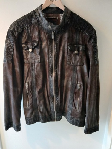 Herren lederjacke braun lamm - braun,
