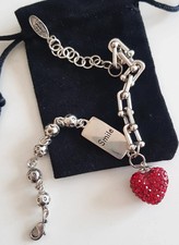 Edles HERZ BETTEL ARMBAND 925 Silber Charm Zirkonia ARMKETTE Armreif Anhänger