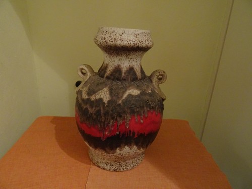 Henkelvase bodenvase 35cm ton - henkelvase,