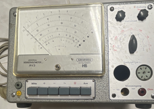 Grundig rv3 röhrenvoltmeter - rv3,