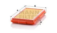 Luftfilter filtereinsatz - luftfilter, c