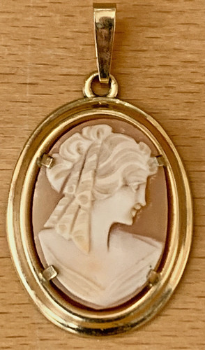 Kamee jugendstil anhänger - kamee,