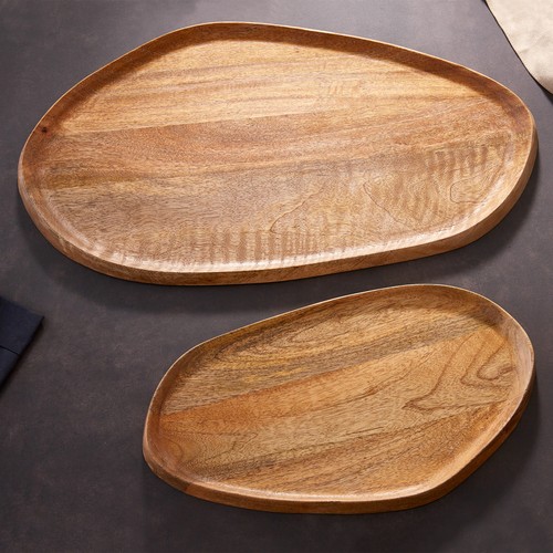 Massives tablett 2er set - massives,