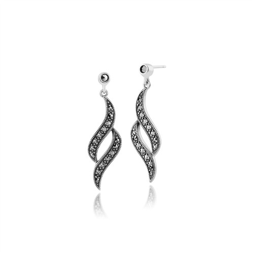 Jugendstil stil rund markasit - rund,
