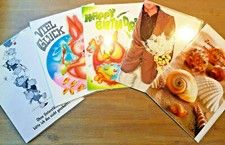 Konvolut 5 XXL-Karten, große Glückwunschkarten A4, Geburtstag, Glück, Dankeschön