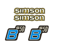 Simson S50 B Retro Aufkleber Set S51 DDR Gelb