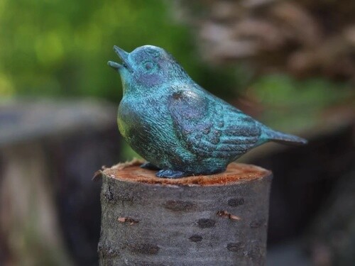 Bronzefigur kleiner vogel - kleiner, 2