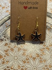 Seestern Ohrringe grau