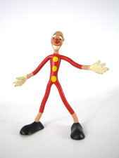 Alte Schleich Biegefigur Clown mit rotem Anzug