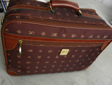 Hochwertiger CBS Koffer Tasche Bordeaux Braun Gold