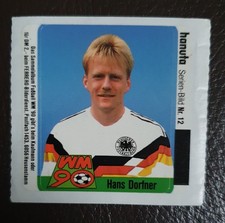 Ferrero 1990 Hanuta Sticker WM 90  "Hansi Dorfner" Serien Bild 12