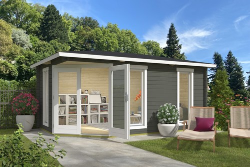 Gartenhaus blockhaus walmdach - gartenhaus,