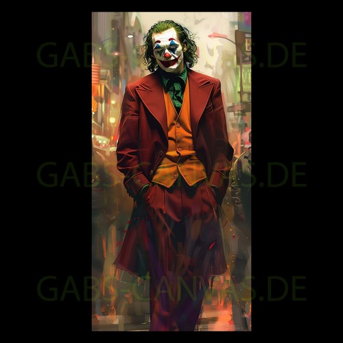 Joker detail leinwand - detail, ●
