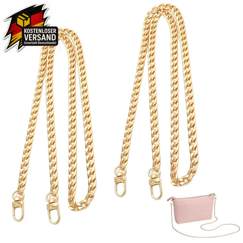 Handtaschen kette 120cm - handtaschen, gold