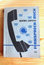 DDR, Fernsprechbuch, Telefonbuch Leipzig von 1964, wie Neu !