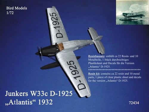 Junkers w33c 1925 atlantis - w33c, "atlantis"