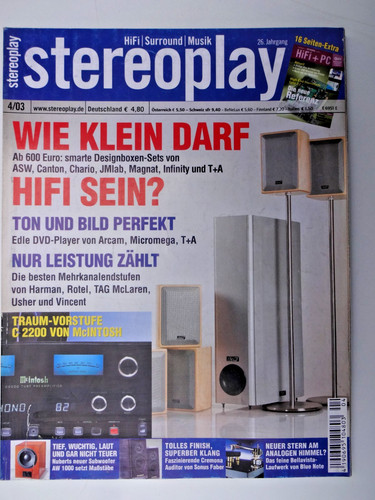Stereoplay mcintosh c - stereoplay, 4/03,