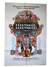 Hollywood Hollywood Altes Vintage Kino Film Plakat Poster 100x69cm Gefaltet