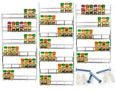 1-6 Ebenen Kräuterglas Gewürzregal Halter Tür Schrank Aufbewahrung Wand Organizer Küche