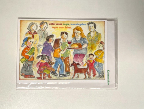 Kommunion geschenkkarte - kommunion,