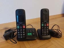 Gigaset E290A Duo Schnurloses Telefon Set, Schwarz