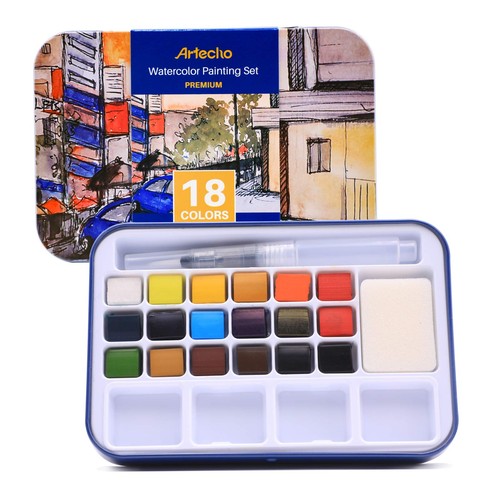 Artecho aquarellfarben set - set, mit