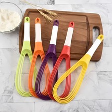 Schneebesen Rührbesen Rührblitz Teigbesen Handmixer 2 in 1 Faltbar Kunststoff