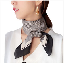 Seidentuch schwarz beige