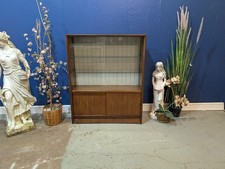 Vintage Glas Teak Vitrine