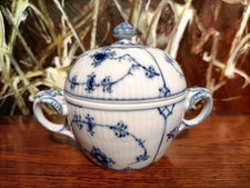 ROYAL COPENHAGEN Denmark MUSSELMALET - edle Zuckerdose mit Deckel - 1 / 428