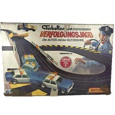 Matchbox Turborennen - Verfolgungsjagd - Rennbahn - Polizei - Autorennbahn 