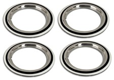 4x Felgenringe + Schwarz