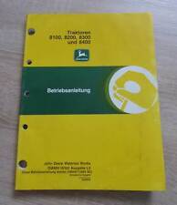 John Deere Schlepper 8100 + 8200 + 8300 + 8400 Betriebsanleitung