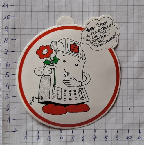 Aufkleber sticker sparkasse - sticker, "sparkasse