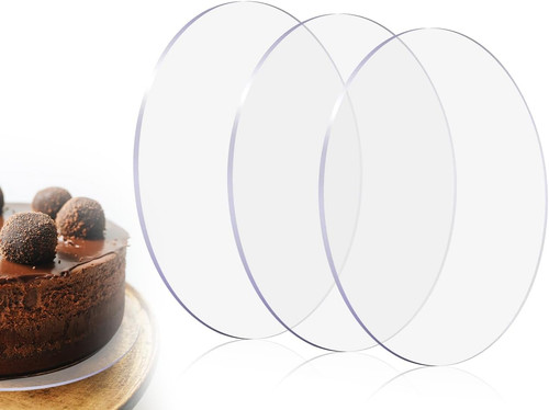Acryl kuchenplatte rund 12cm - acryl,