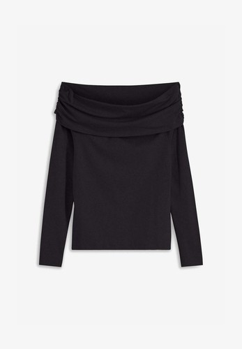 Neu carmenshirt mit raffung - neu,