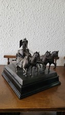  Quadriga aus Bronze auf schwarzem Holzsockel-Berlin- Brandenburger Tor -