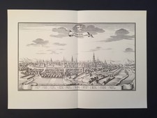 SCHWEIDNITZ - KUPFERSTICH MERIAN 1644 - 43x30 cm !! - FAKSIMILE 1966 - TOP !!
