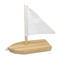 474 Holzbauset Jolle Boot zum Zusammenbauen und Bemalen basteln mit Holz Gesc...