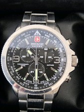 herrenuhr Swiss Military Hanova Analog Qauarz Edelstahl Armband 06-5250.04.007