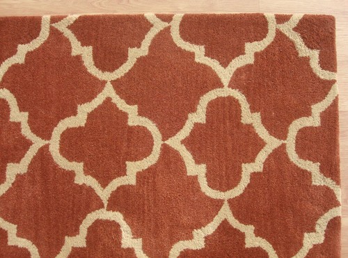 Ryana scroll tile terra cotta - ryana,