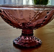 Vintage Glasschale ,auf Fus