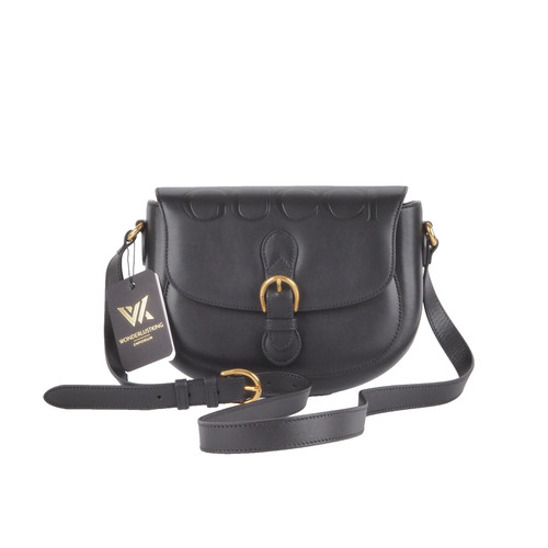 Gucci embossed logo buckle - logo,