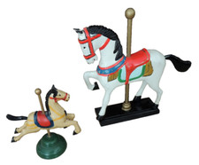 2 x Karusell/Schaukelpferde