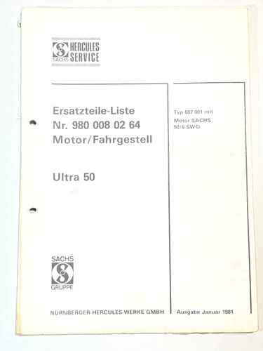 Ersatzteilliste sachs hercules - ersatzteilliste,