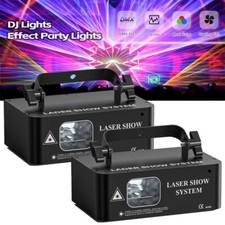 2Stk Laser Projektor LED RGB