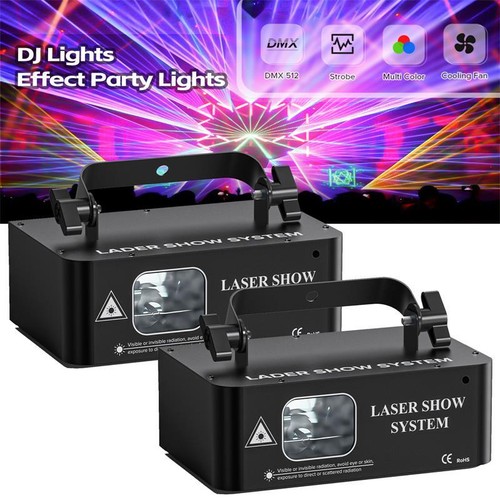 2stk laser projektor led rgb - laser,