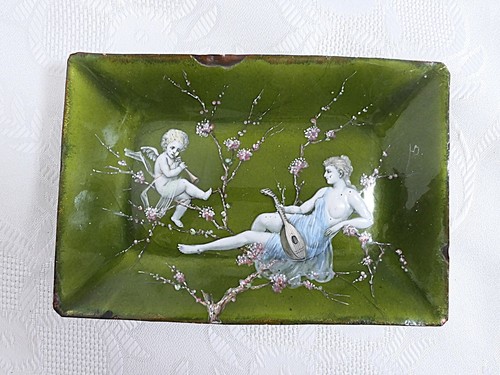 Jugendstil emaille wandbild - emaille,
