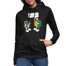 Rubik's Cube Zauberwürfel Comic Lustiger Spruch Witz Lustig Frauen Hoodie